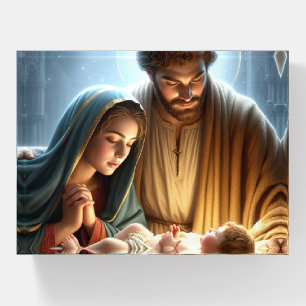 Christmas Holy Family Paperweight