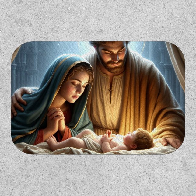 Christmas Holy Family Patch (Front)