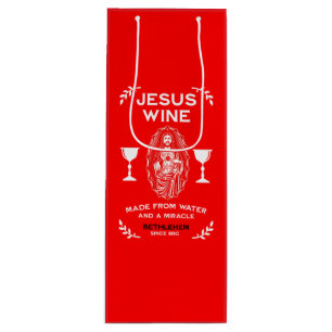 Christmas Holy Wine Novelty Gift Bag
