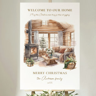 Christmas Home Party Welcome Sign