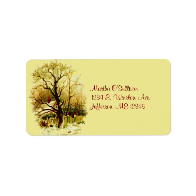 Christmas Home Shipping Labels (Front)