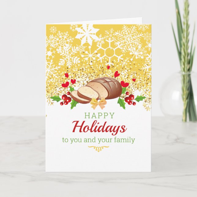 Christmas homemade bread snowflakes holiday baking (Front)