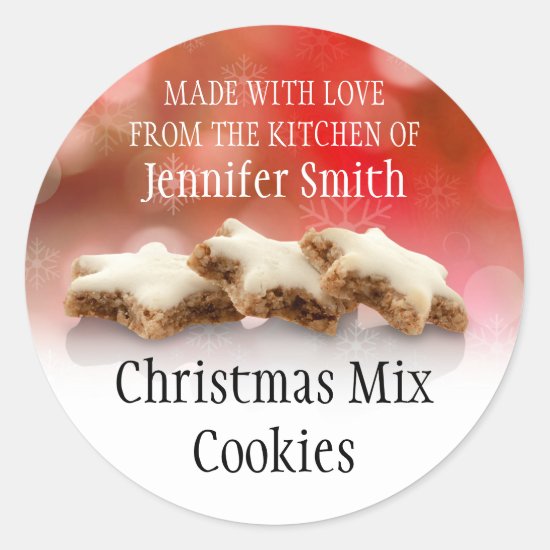 Christmas Homemade Cookie Exchange Baking Classic Round Sticker