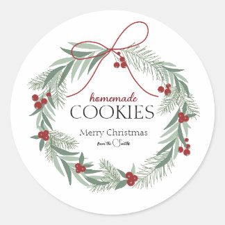 Christmas "Homemade Cookies" sticker