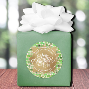 Christmas Homemade Holiday Baking Classic Round Sticker