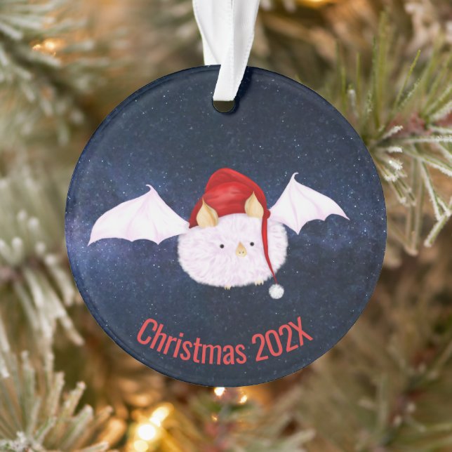 Christmas Honduran White Bat Ornament (Tree)