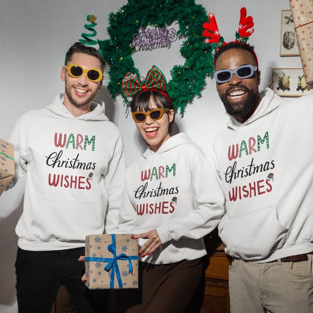 Christmas Hoodie- Warm Christmas Wishes Hoodie (Christmas Hoodie- Warm Christmas Wishes Hoodie)