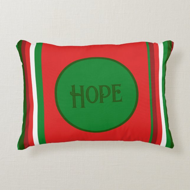 Christmas Hope Accent Pillow (Front)