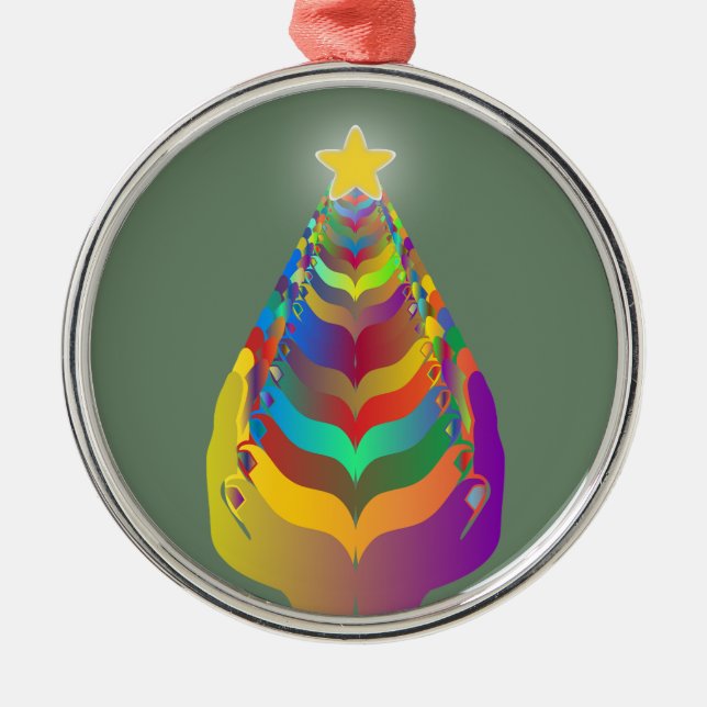 Christmas Hope and Togetherness Metal Ornament (Front)