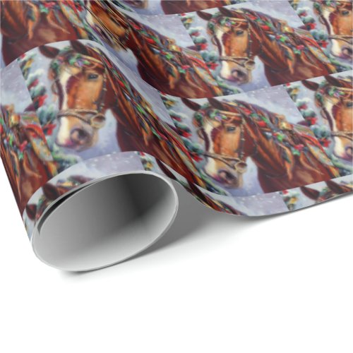 Christmas Horse 2 Wrapping Paper