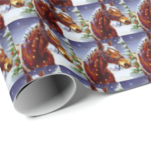 Christmas Horse 3 Wrapping Paper