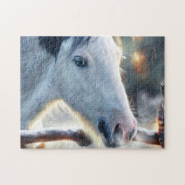 Christmas Horse and Beautful Owl Jigsaw Puzzle