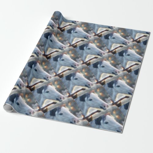 Christmas Horse and Beautful Owl Wrapping Paper