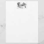 Christmas Horse and Santa Claus Letterhead<br><div class="desc">A Cute Horse and Santa Claus for Christmas</div>