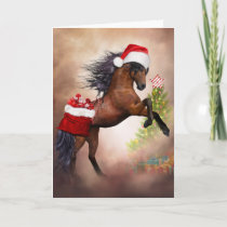 Christmas Horse Card