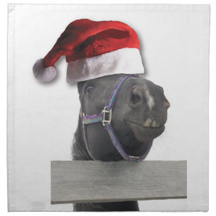 Christmas Horse Cloth Napkin