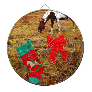 Christmas Horse Dartboard With Darts