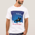 Christmas Horse Dressage Winter T-Shirt