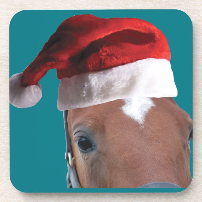 Christmas Horse Drink Coaster (Front)