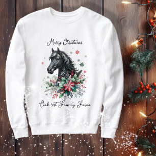 Christmas Horse Equestrian Sweatshirt