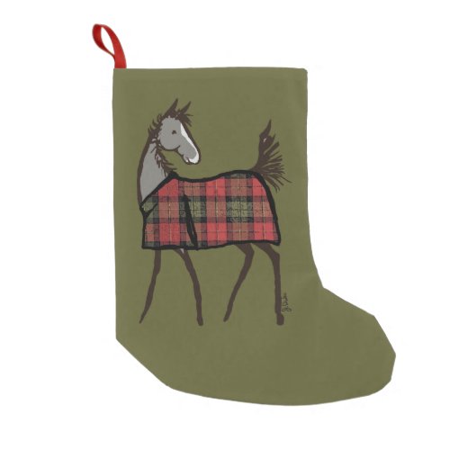 Christmas Horse Foal Equestrian Small Christmas Stocking