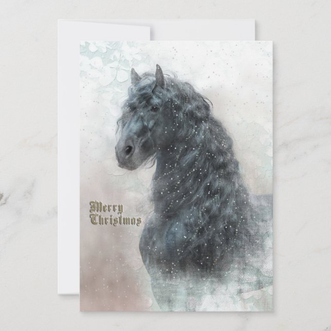 Christmas Horse - Greeting Card (Front)