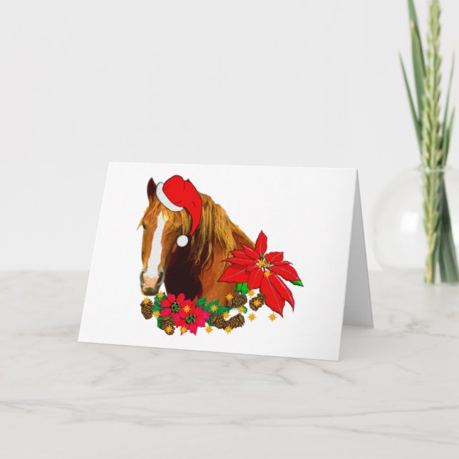 Christmas Horse Holiday Card (Front)