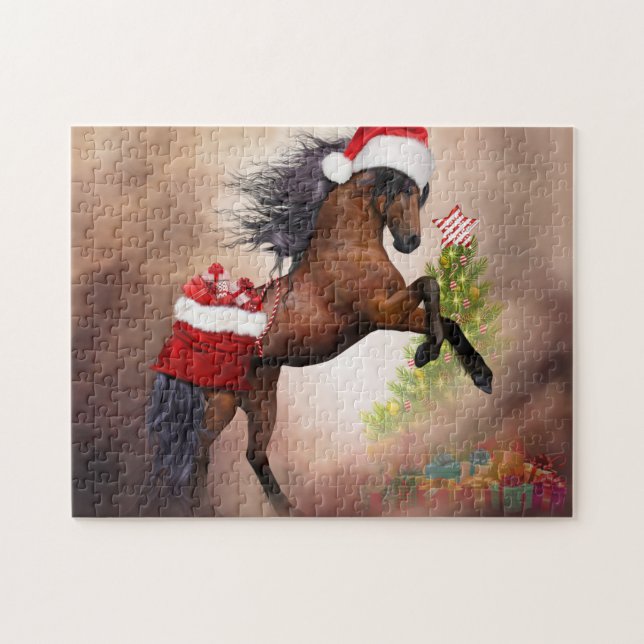 Christmas Horse Jigsaw Puzzle (Horizontal)