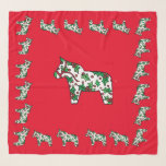 Christmas Horse Scarf<br><div class="desc">This scarf design is from a  drawing by Julia Morrill</div>