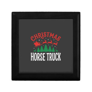 Christmas Horse Truck Santa Sleigh Gift Box