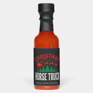 Christmas Horse Truck Santa Sleigh Hot Sauces
