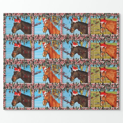 Christmas Horse Wrapping Paper