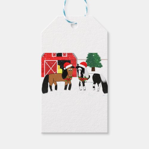 Christmas Horses Gift Tags