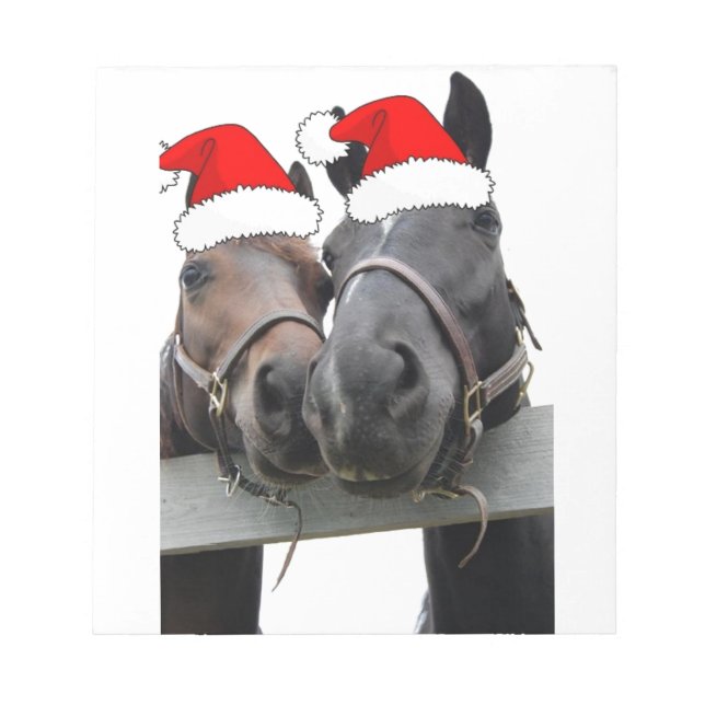 Christmas Horses Notepad (Front)