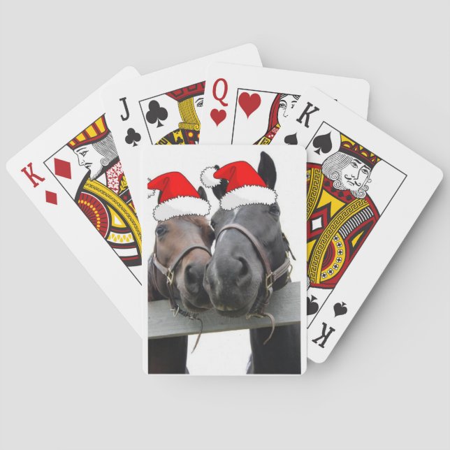 Christmas Horses Poker Cards (Back)