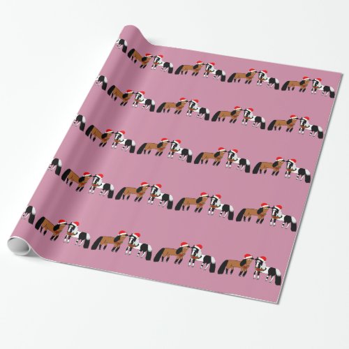 Christmas Horses Wrapping Paper