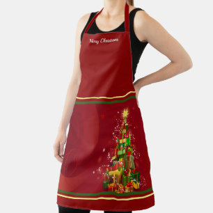 Christmas Hostess Personalize Name or Text Red Apron