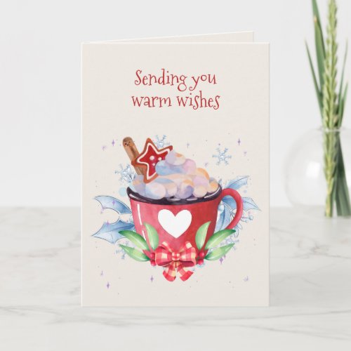 Christmas Hot Chocolate and Cookie  Card