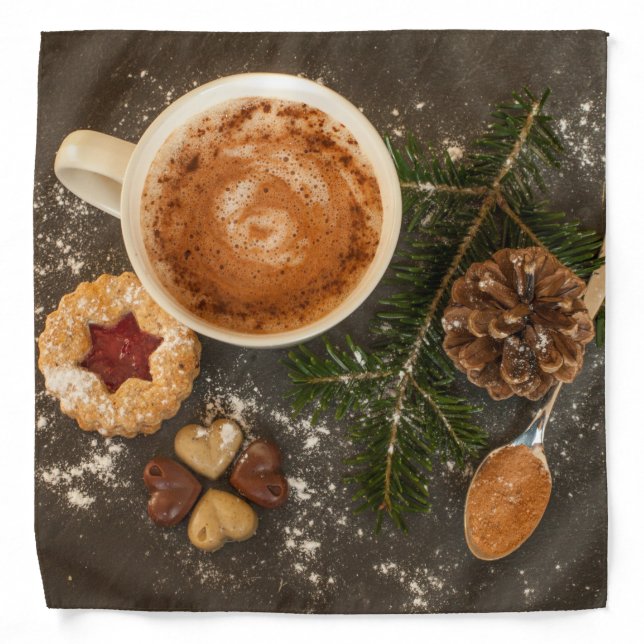 Christmas Hot Chocolate Bandana (Front)
