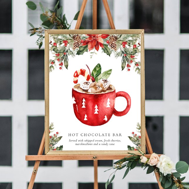 Christmas Hot Chocolate Bar Signature Drink Sign (Creator Uploaded)