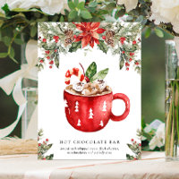Christmas Hot Chocolate Bar Signature Drink Sign