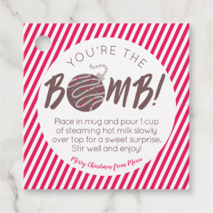 Christmas Hot Chocolate Bomb Gift Tags