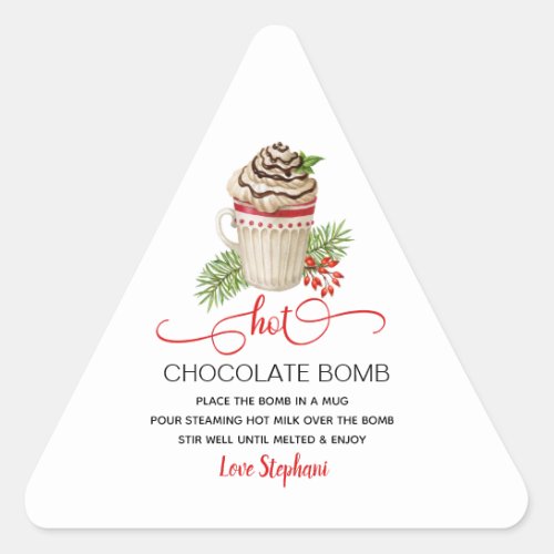 Christmas Hot Chocolate Bomb Stickers