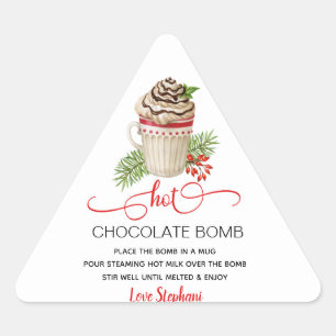 Christmas Hot Chocolate Bomb Stickers
