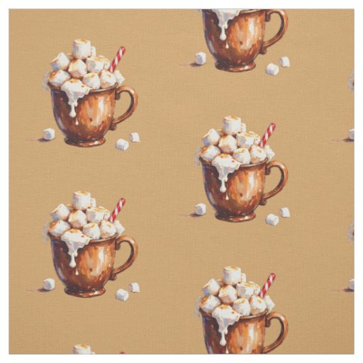 Christmas Hot Chocolate Fabric