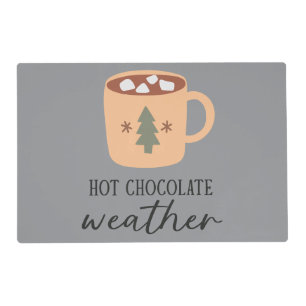 Christmas Hot Chocolate Laminated Placemat