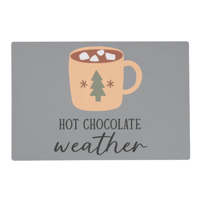 Christmas Hot Chocolate Laminated Placemat (Front)