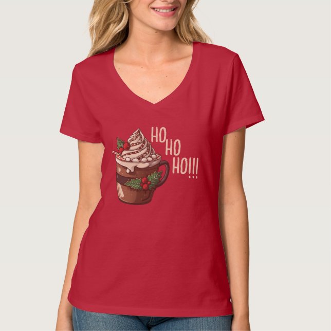 Christmas Hot Chocolate T-Shirt (Front)