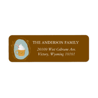  Christmas Hot Chocolate Watercolor Label