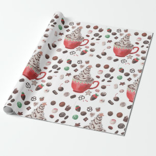 Christmas Hot Chocolate Wrapping Paper
